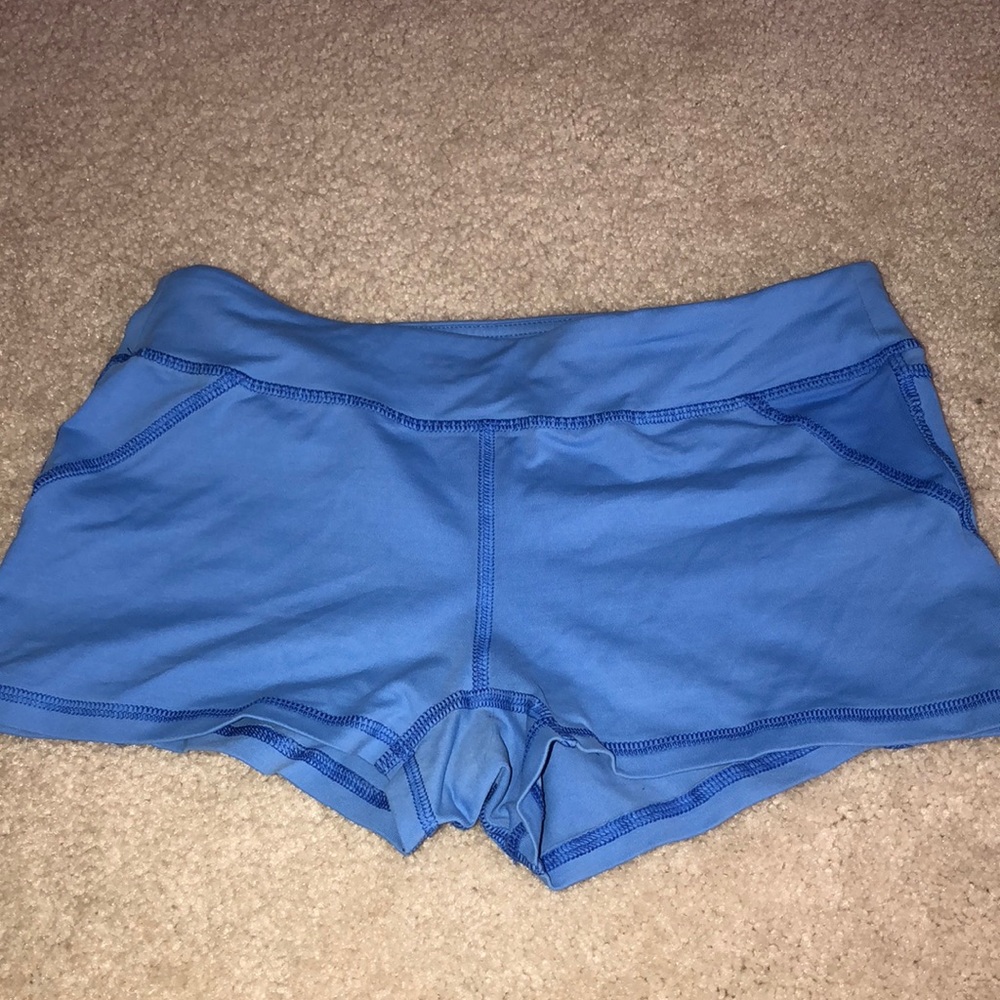 Blue yoga pants